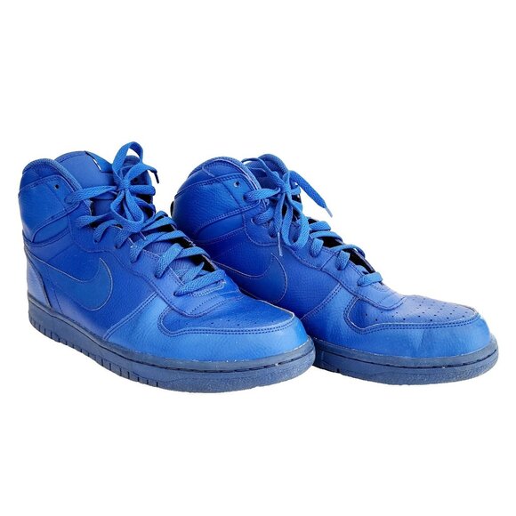 Nike Big Nike High Game Royal 336608-440 Men’s 12 Blue Leather 2016 INVRM - Picture 1 of 8